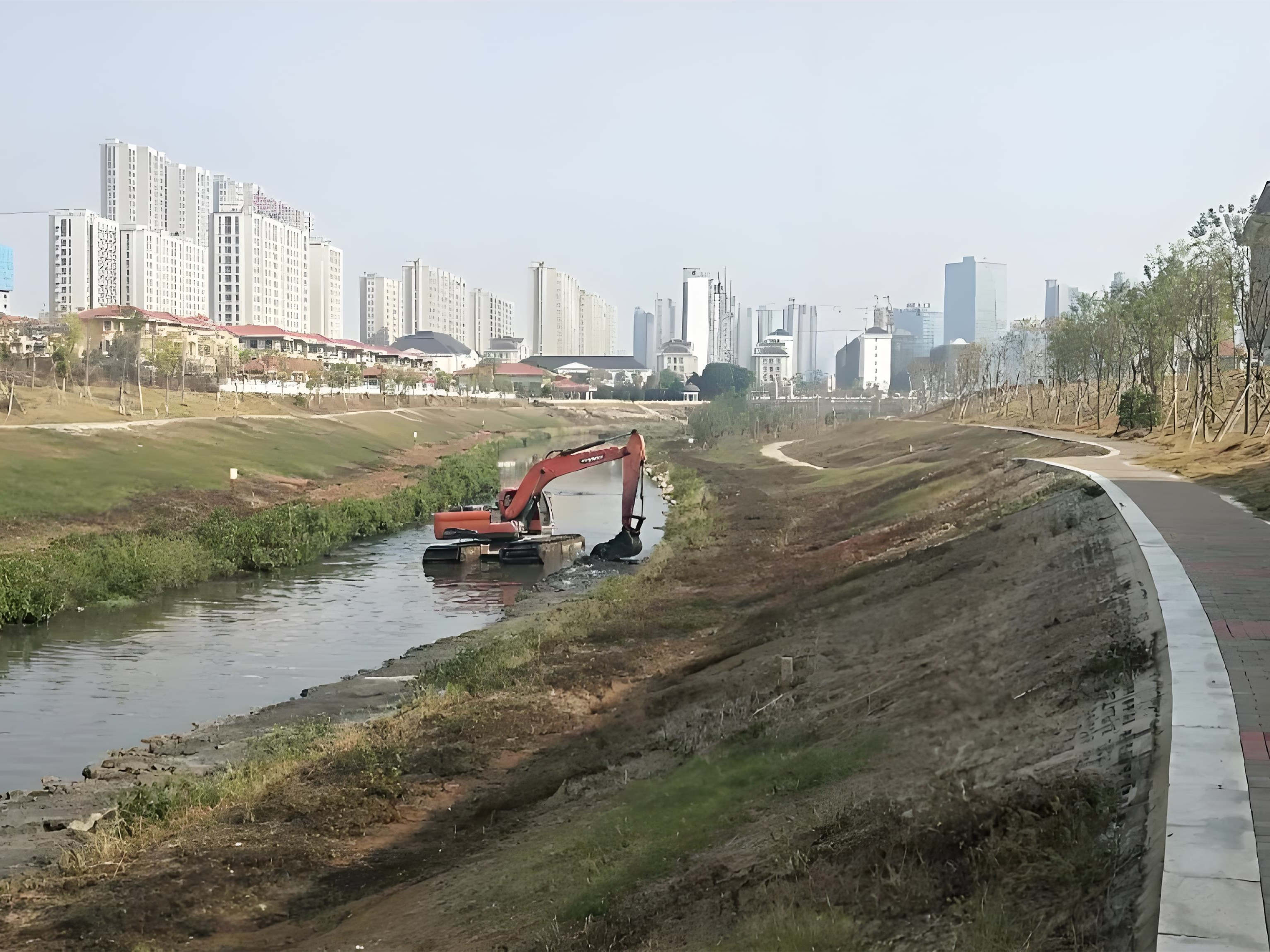 上海青浦區(qū)挖機清淤施工隊-沼澤地清淤后如何防止再次淤積？
